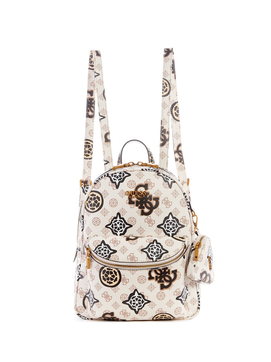 

GUESS Women Brand Logo Backpack, Cream