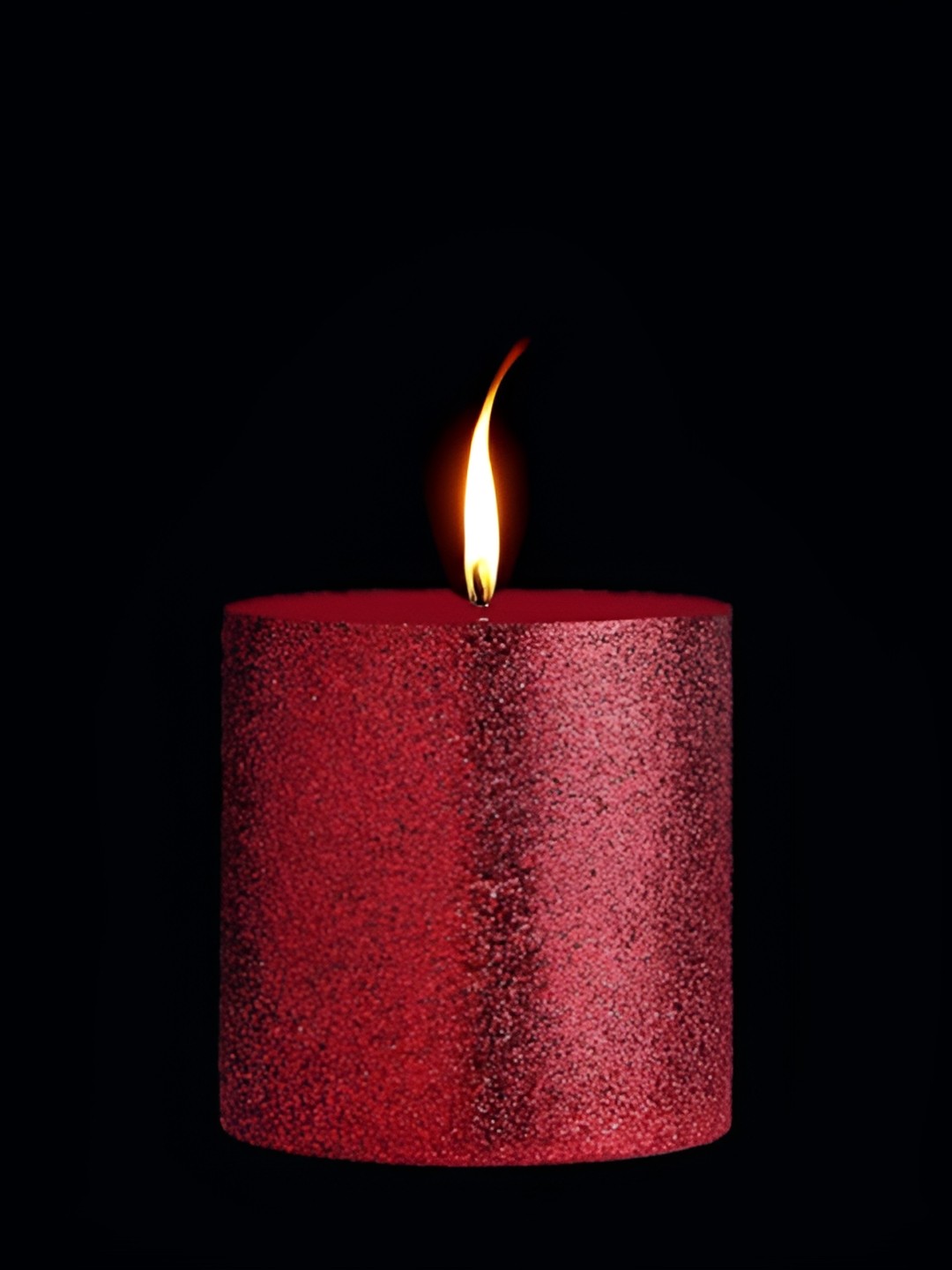 

atorakushon Red-Toned 1 Pieces Glitter Scented Pillar Candle