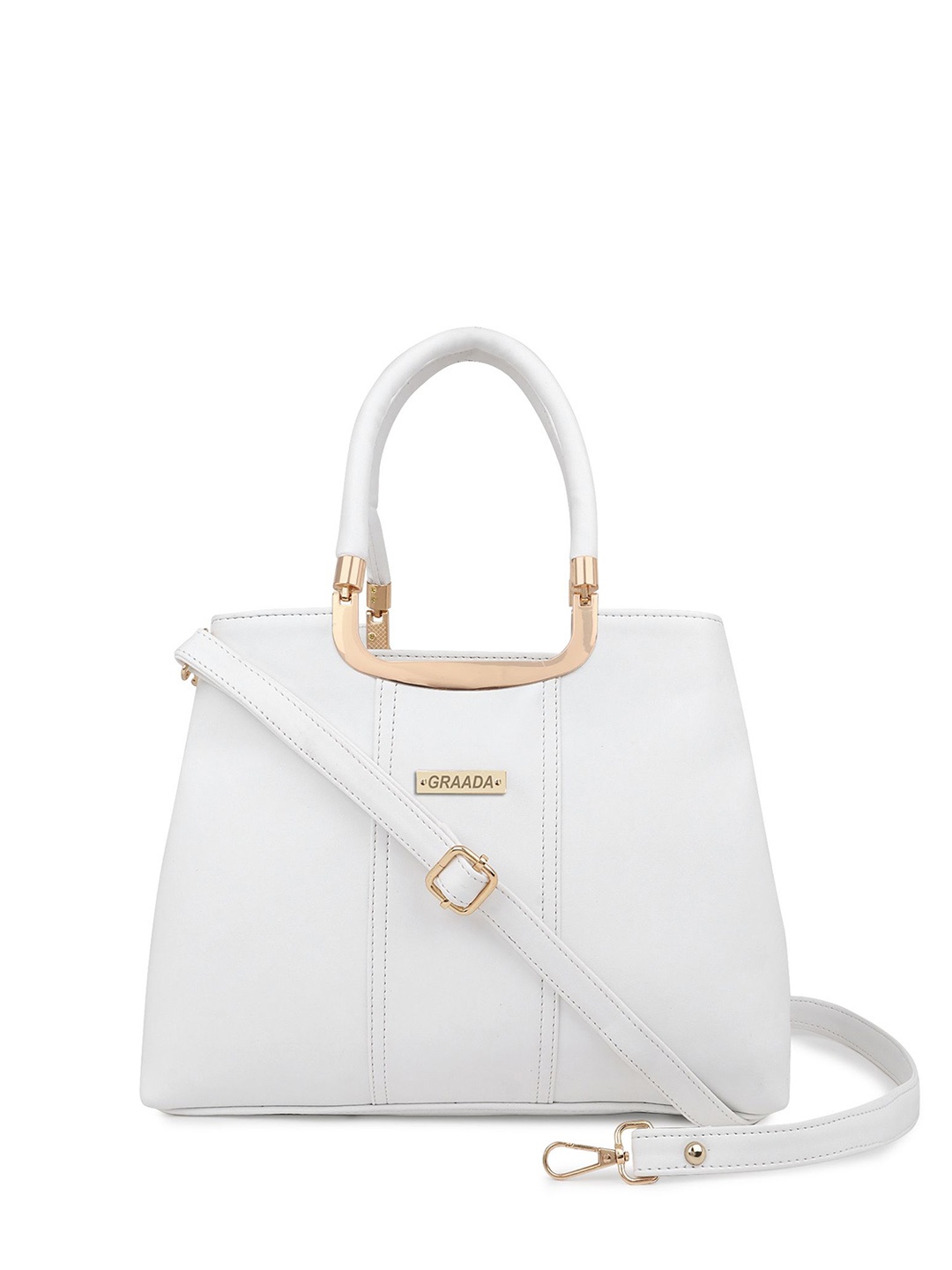 

GRAADA Structured Satchel, White