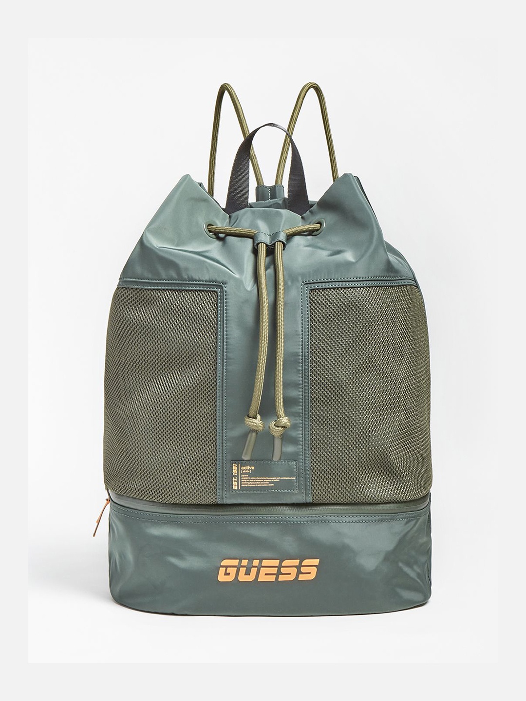 

GUESS Women Contrasting Details Betty Gym Backpack, Grey