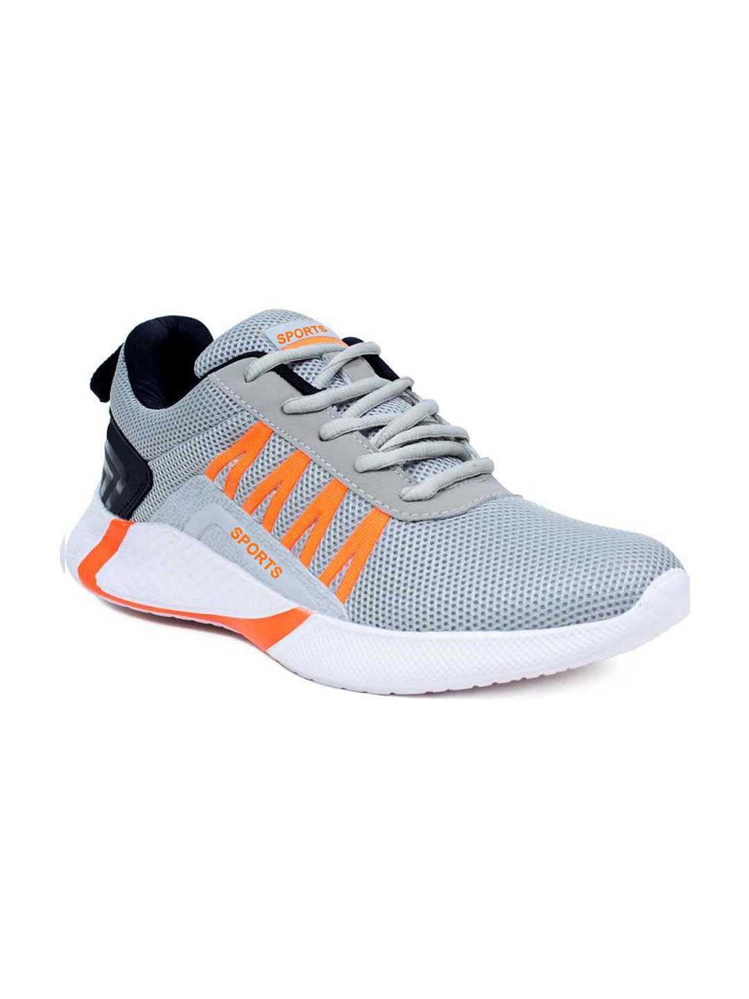 

World Wear Footwear Men Mesh Running Non-Marking Shoes, Orange