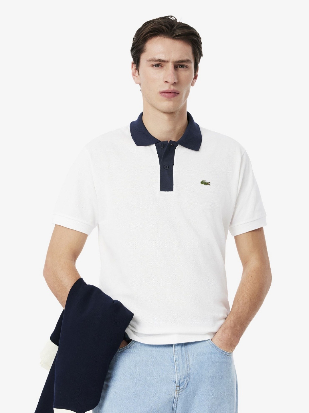 

Lacoste Men Polo Collar T-shirt, White