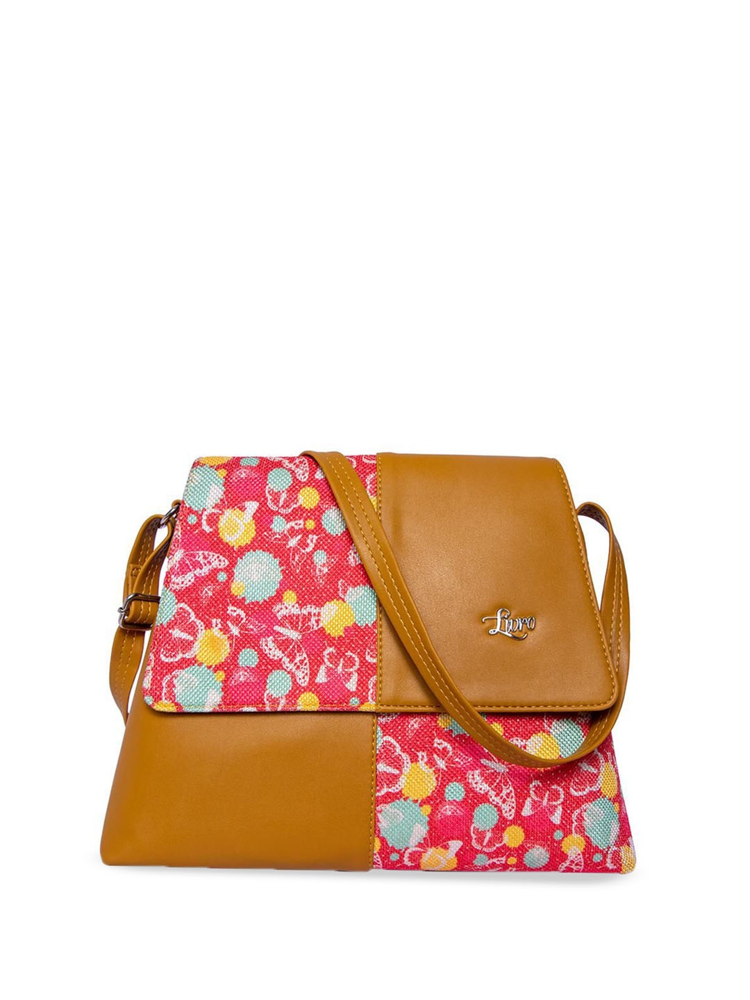 

LIVRO Floral Bucket Sling Bag, Yellow