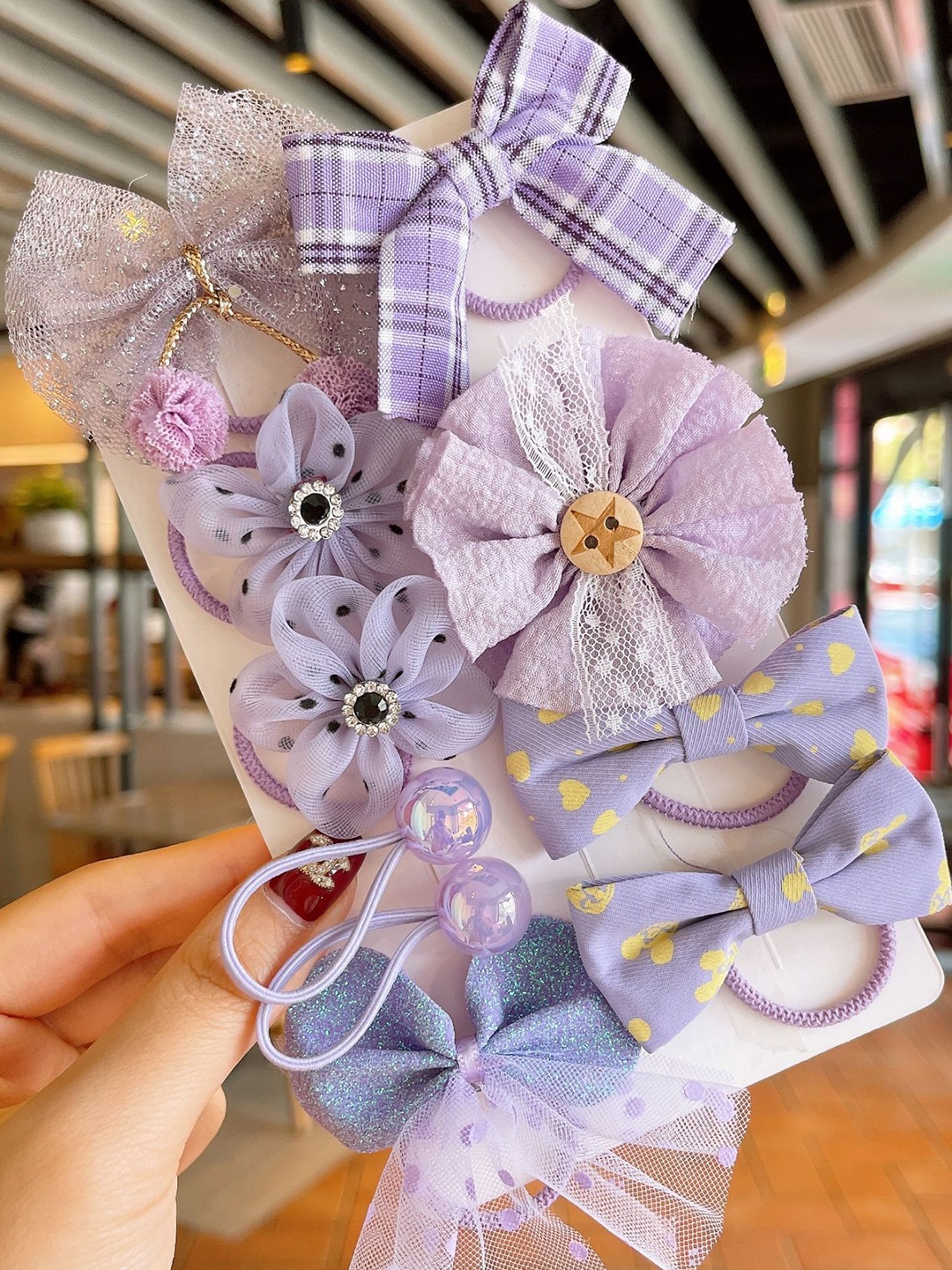 

SYGA Girls Hair Accessory Set, Purple