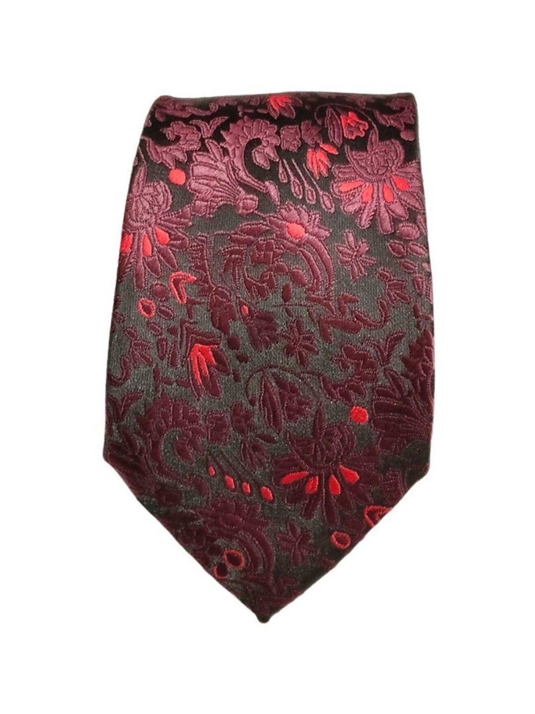 

Blacksmith Men Woven Design Broad Tie, Red