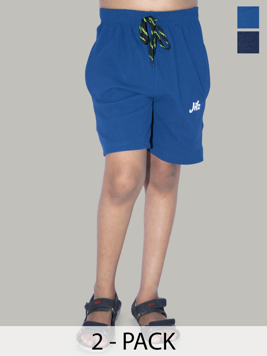 

JILZ Boys Pack Of 2 Shorts, Blue