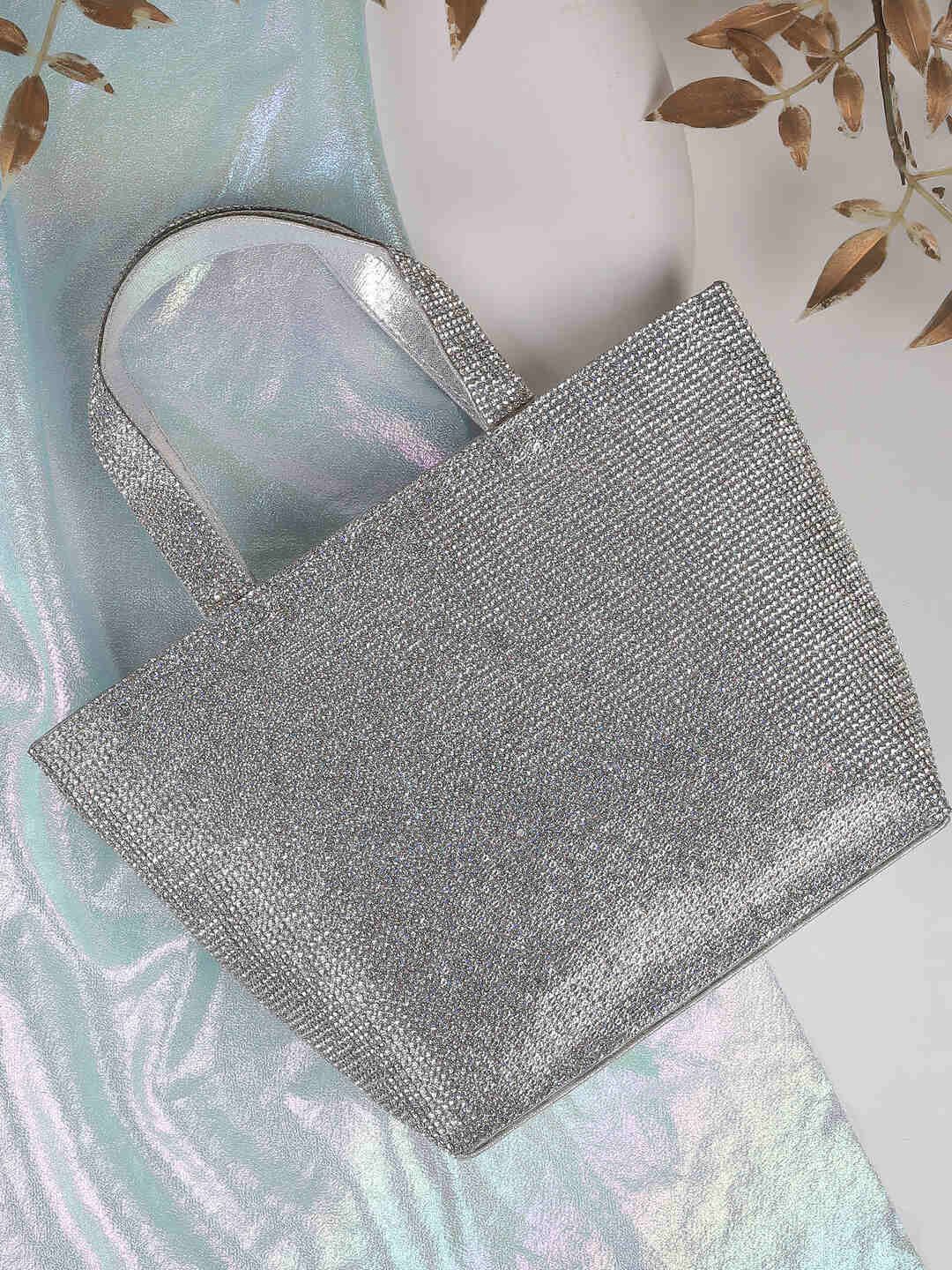 

Mochi Oversized Bucket Handheld Bag, Silver