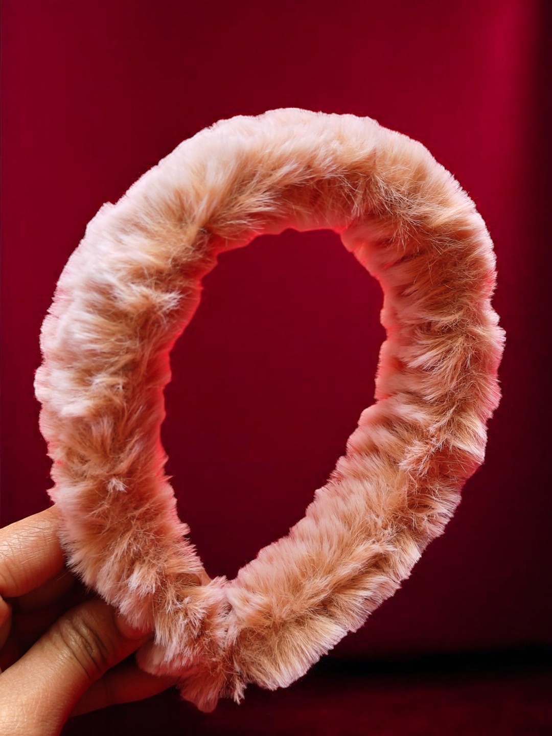 

LYTIX Girls Fluffy Soft Furr Headband, Pink