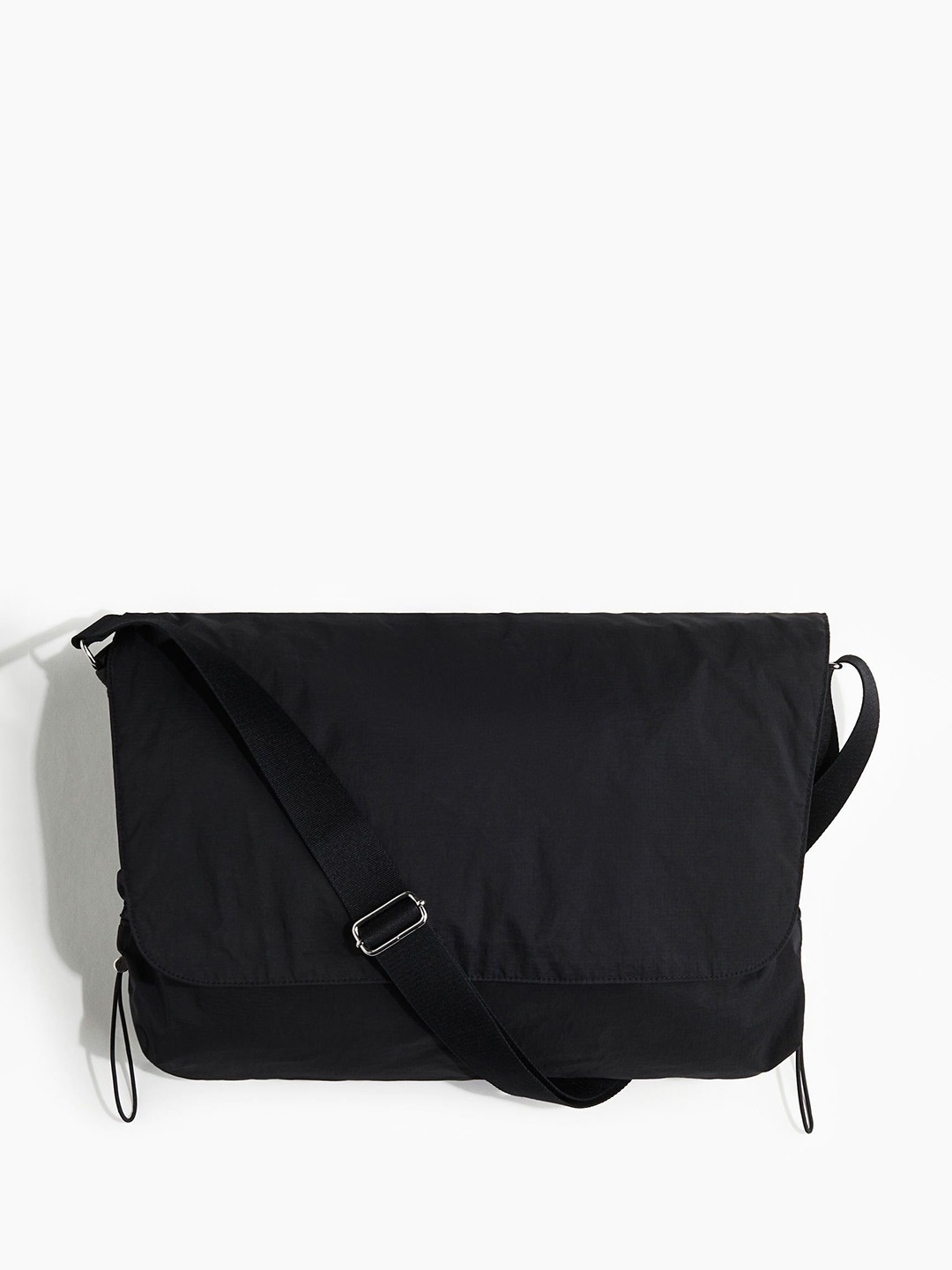 

H&M Nylon Messenger Bag, Black