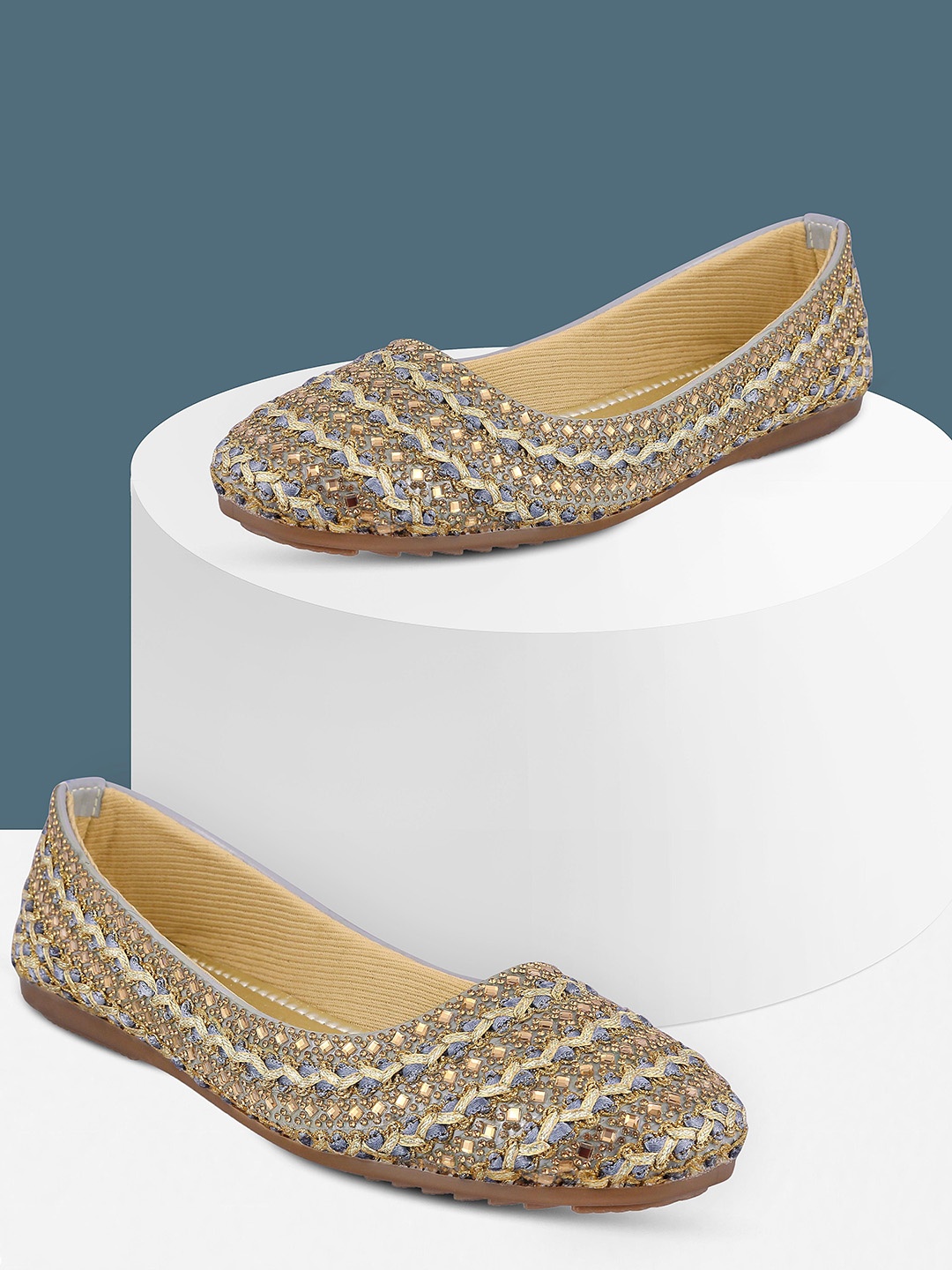 

RG Collections Women Ballerinas Flats, Grey