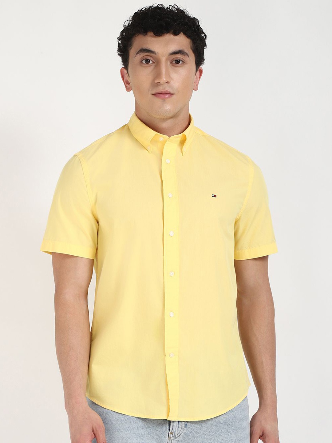 

Tommy Hilfiger Men Classic Opaque Casual Shirt, Yellow