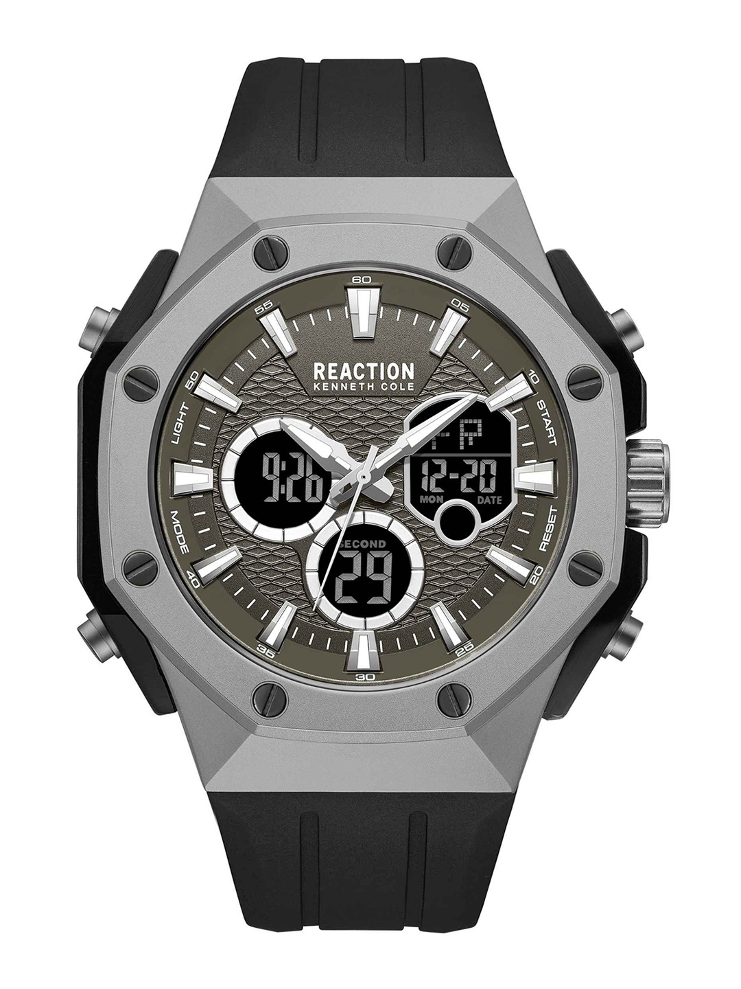 

REACTION KENNETH COLE Men Dial & Straps Analogue Watch KRWGP0069402, Grey