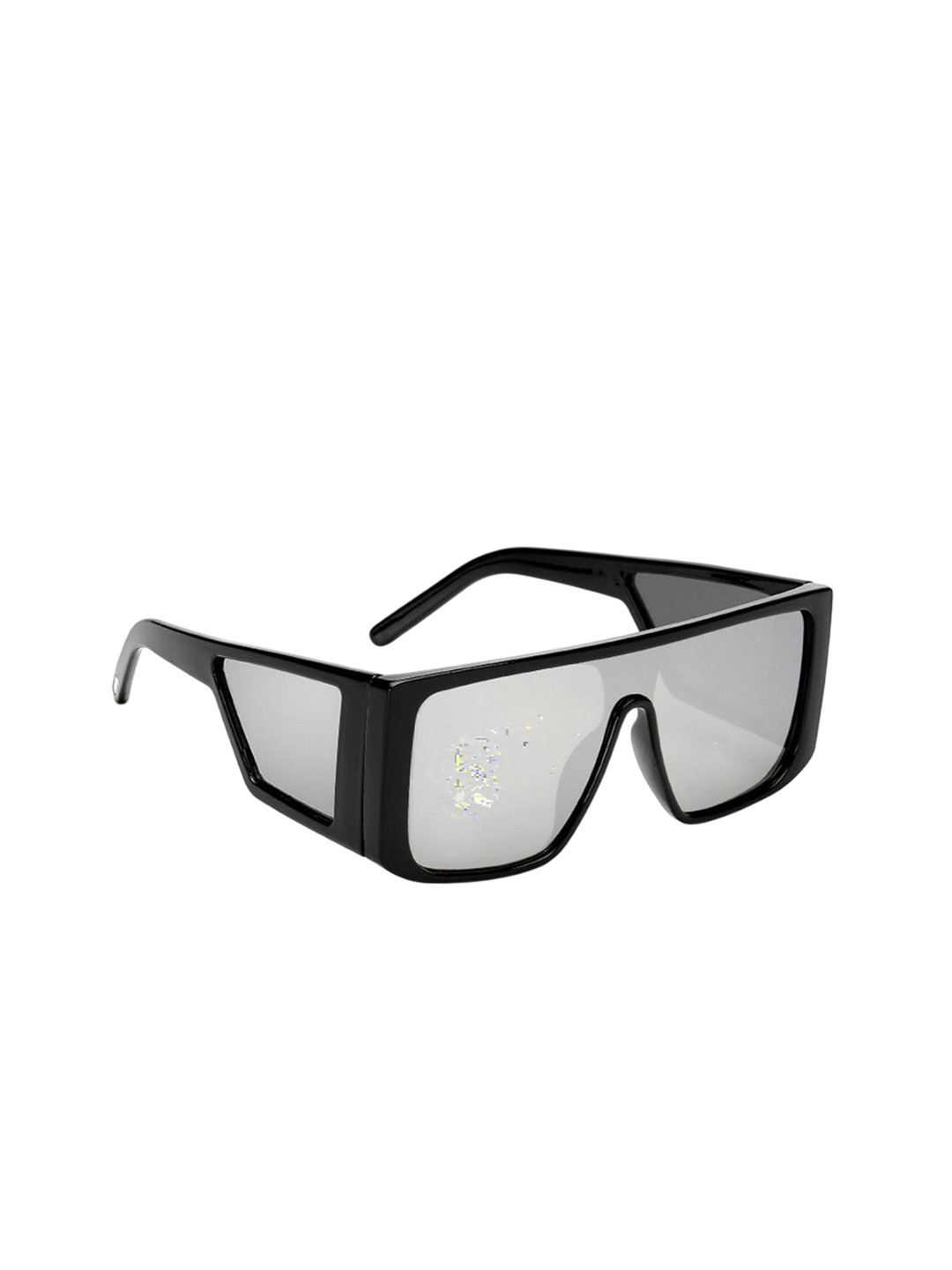 

Dervin Unisex Square Sunglasses with UV Protected Lens, Silver