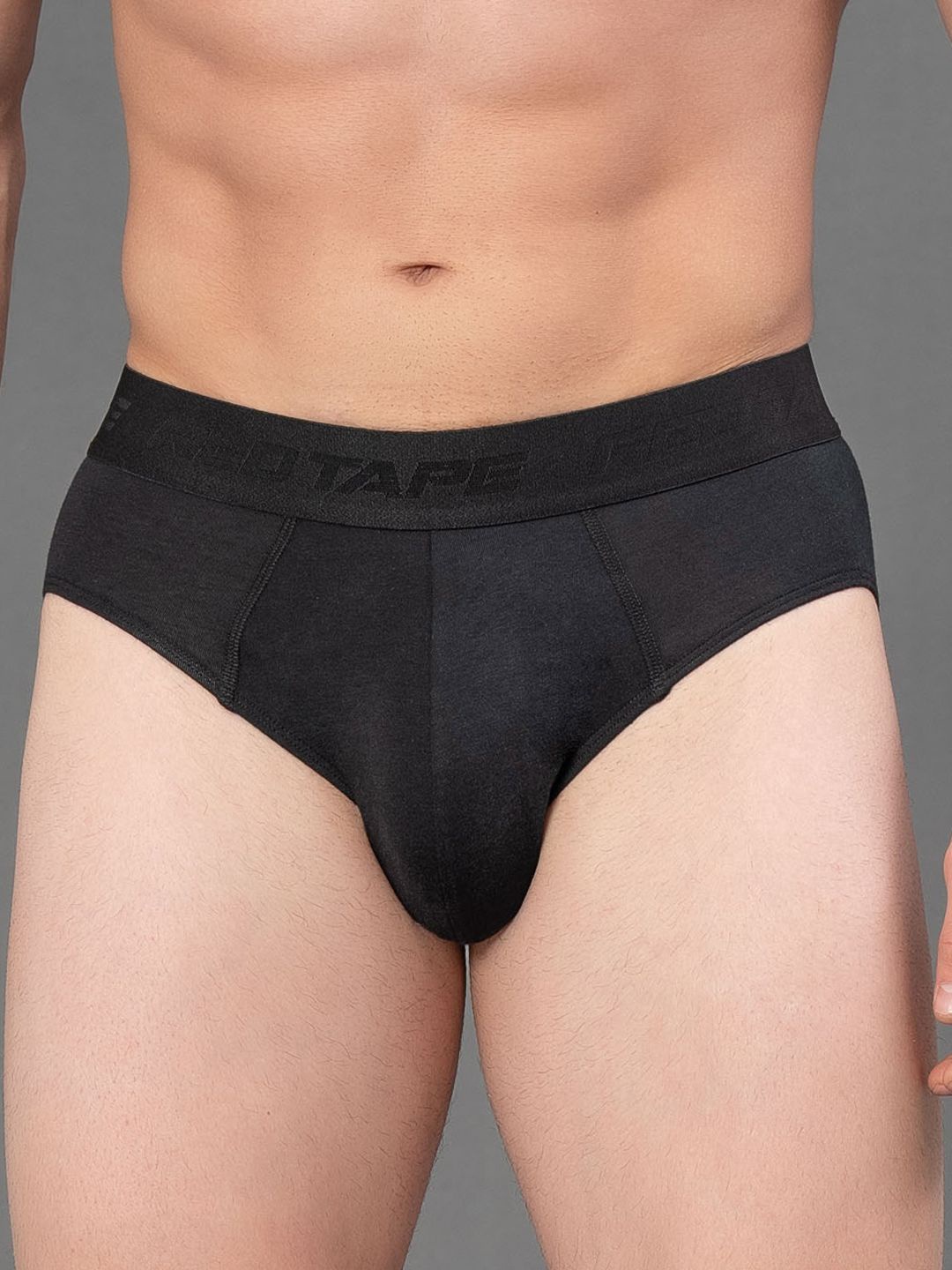 

Red Tape Solid Cotton Modal Spandex V Shape Brief, Black