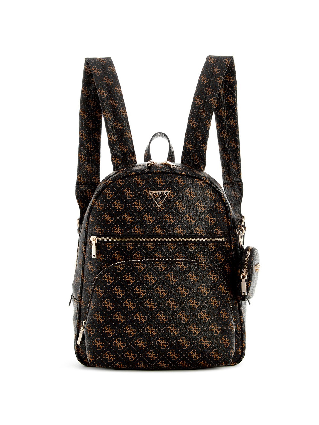 

GUESS Women Brand Logo Printed Large Tech Backpack, Black