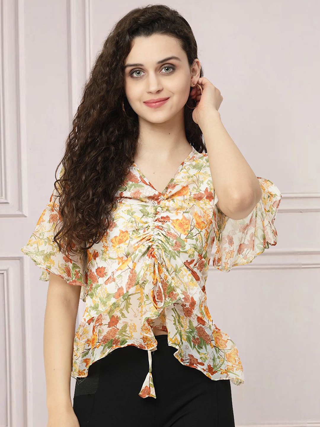 

MISS AYSE Floral Print Top, Multi