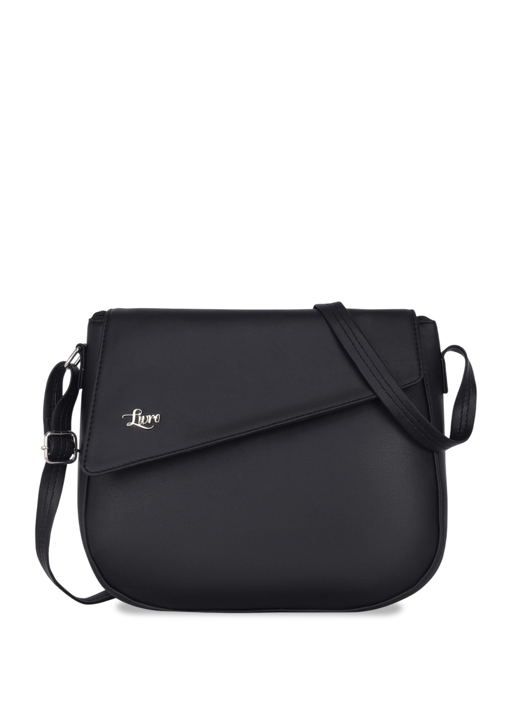 

LIVRO Floral Structured Sling Bag, Black