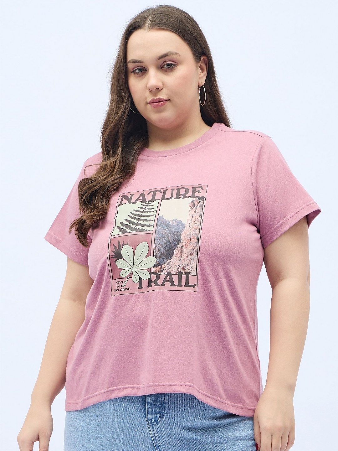 

DressBerry Curve Women T-shirt, Burgundy