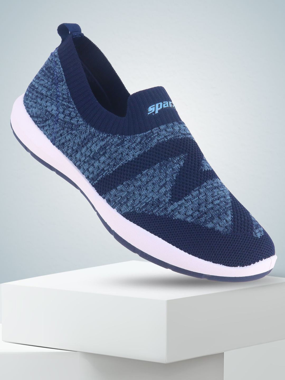 

Sparx Women Woven Design Slip-On Sneakers, Navy blue