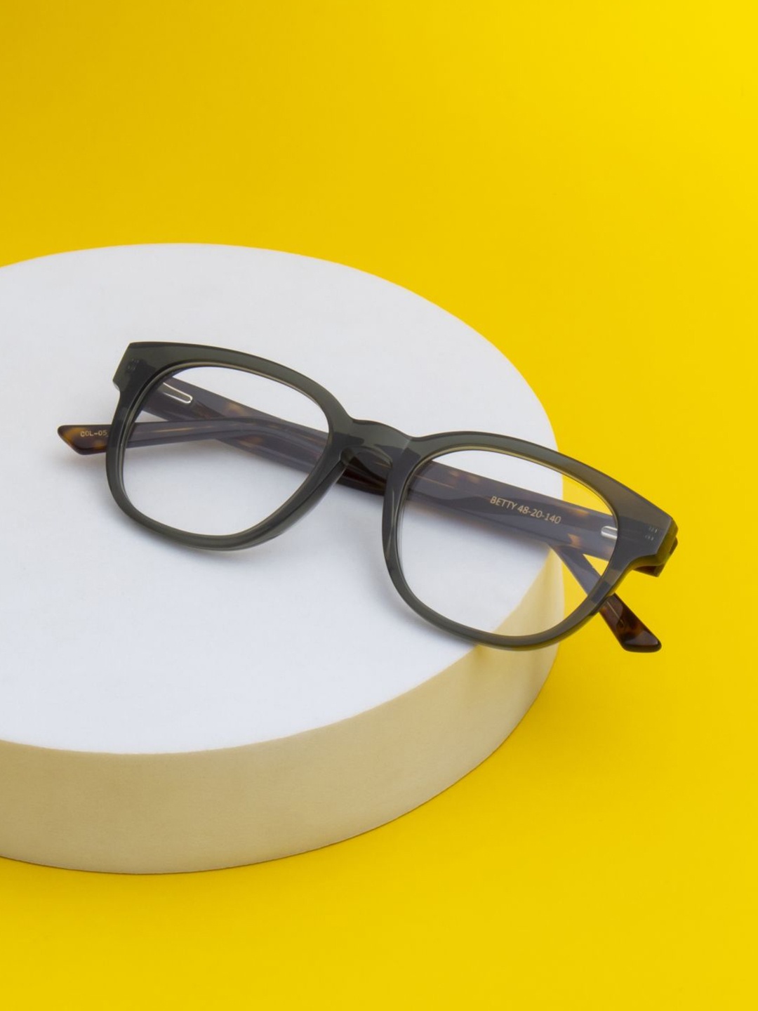 

Ted Smith Unisex Colourblocked Wayfarer Premium Acetate Frames, Green