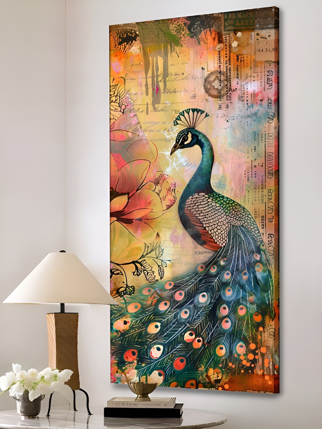 

Art Street Green & Yellow 1 Piece Canvas Birds and Animals Wall Paintings