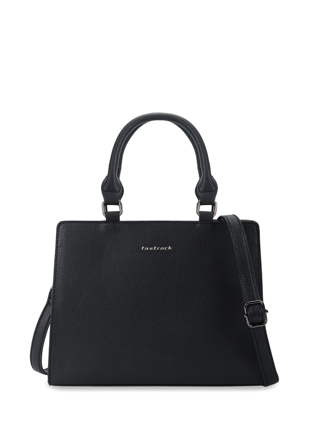 

Fastrack PU Half Moon Satchel with Tasselled, Black