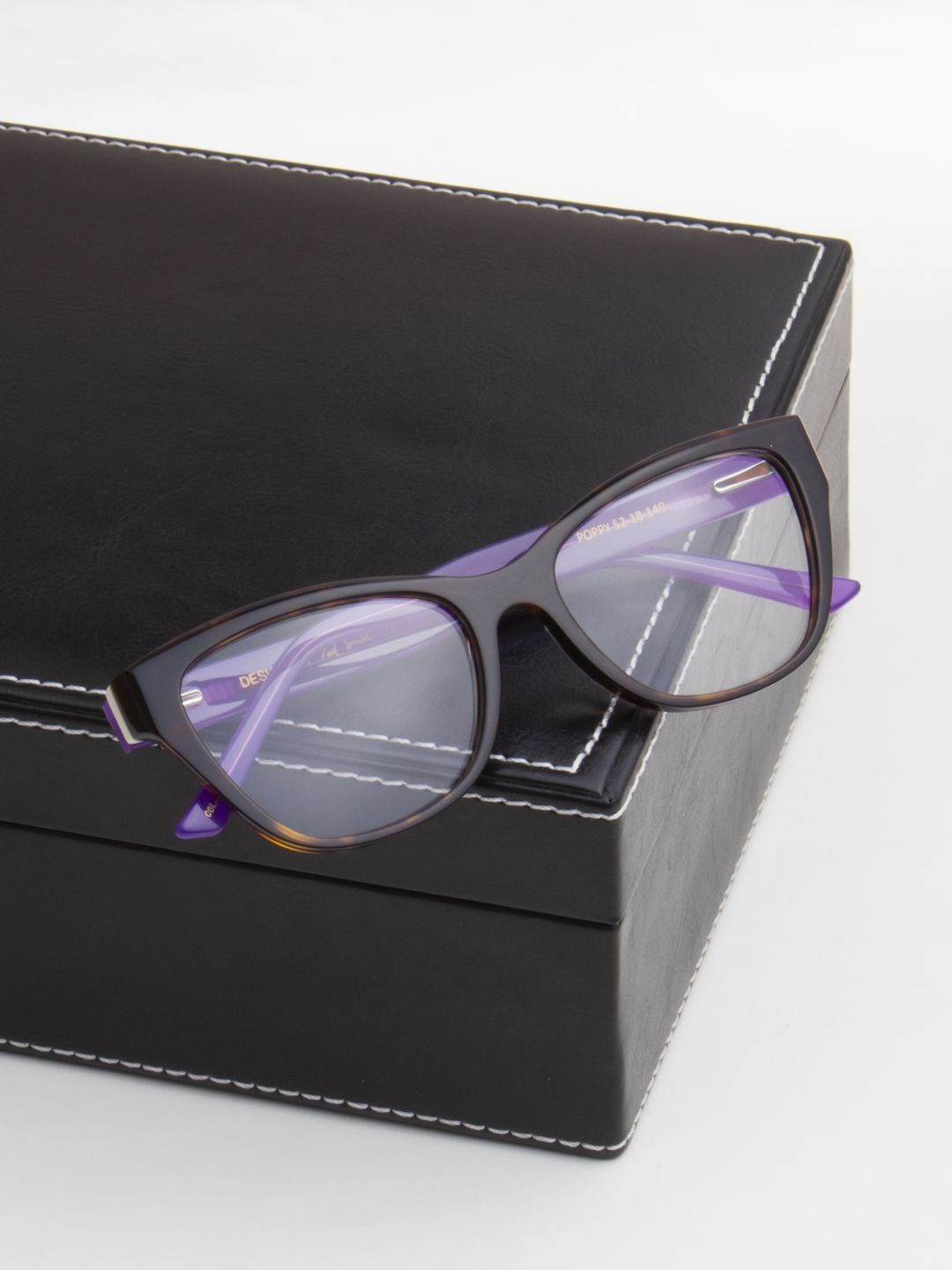 

Ted Smith Women Colourblocked Cateye Premium Acetate Frames, Brown