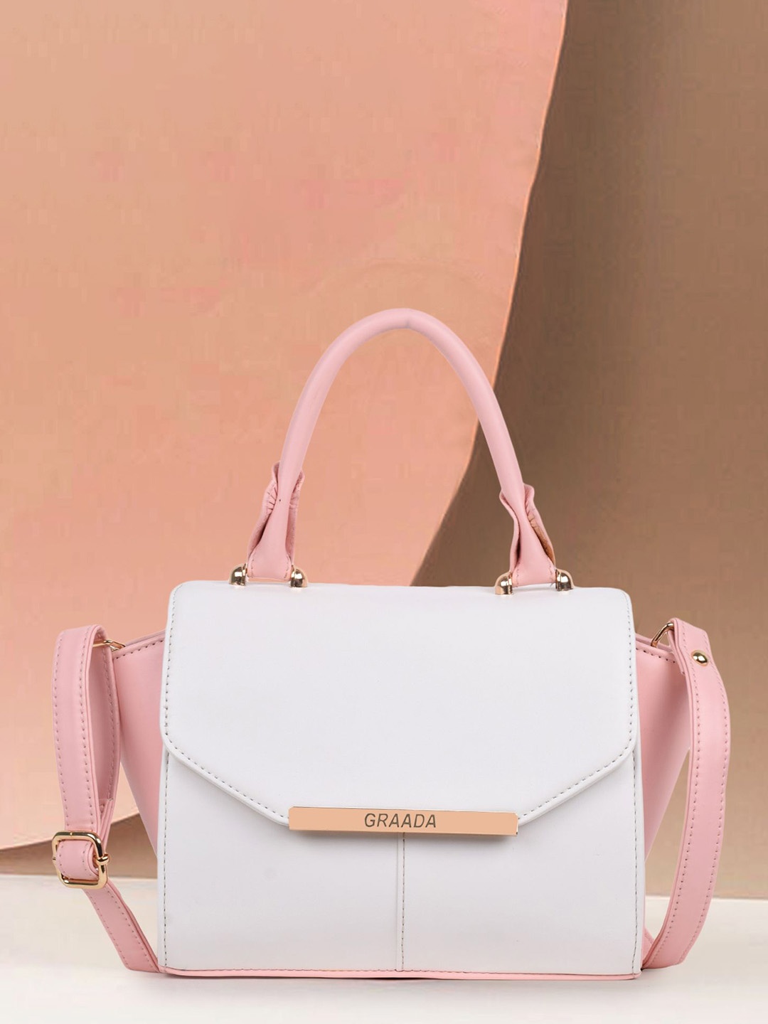 

GRAADA Structured Satchel, White