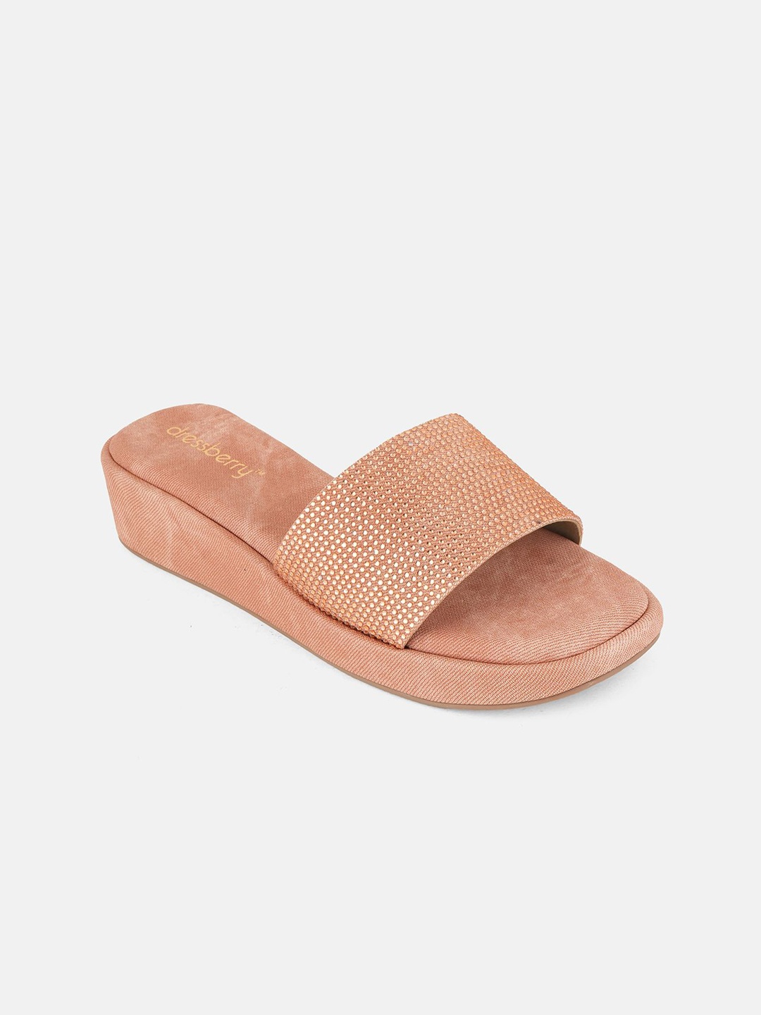 

DressBerry Women Comfort Sandals, Peach