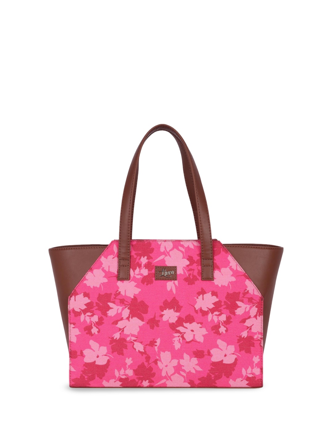 

LIVRO Floral Structured Tote Bag, Brown