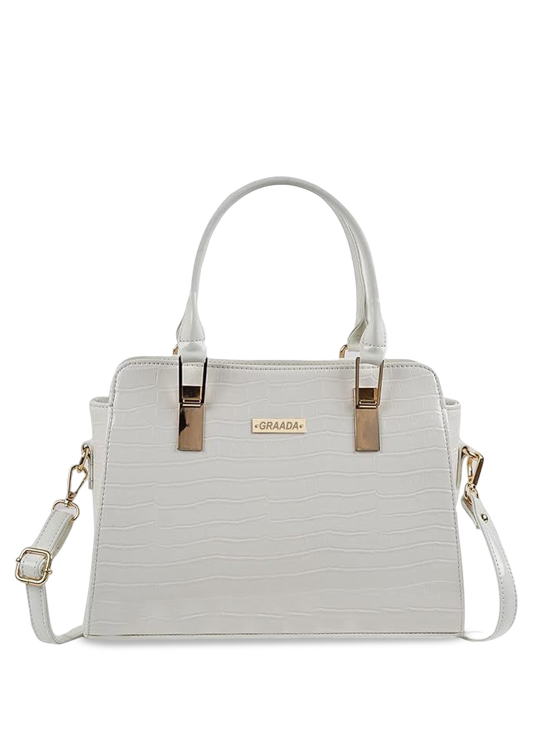 

GRAADA Structured Satchel, White