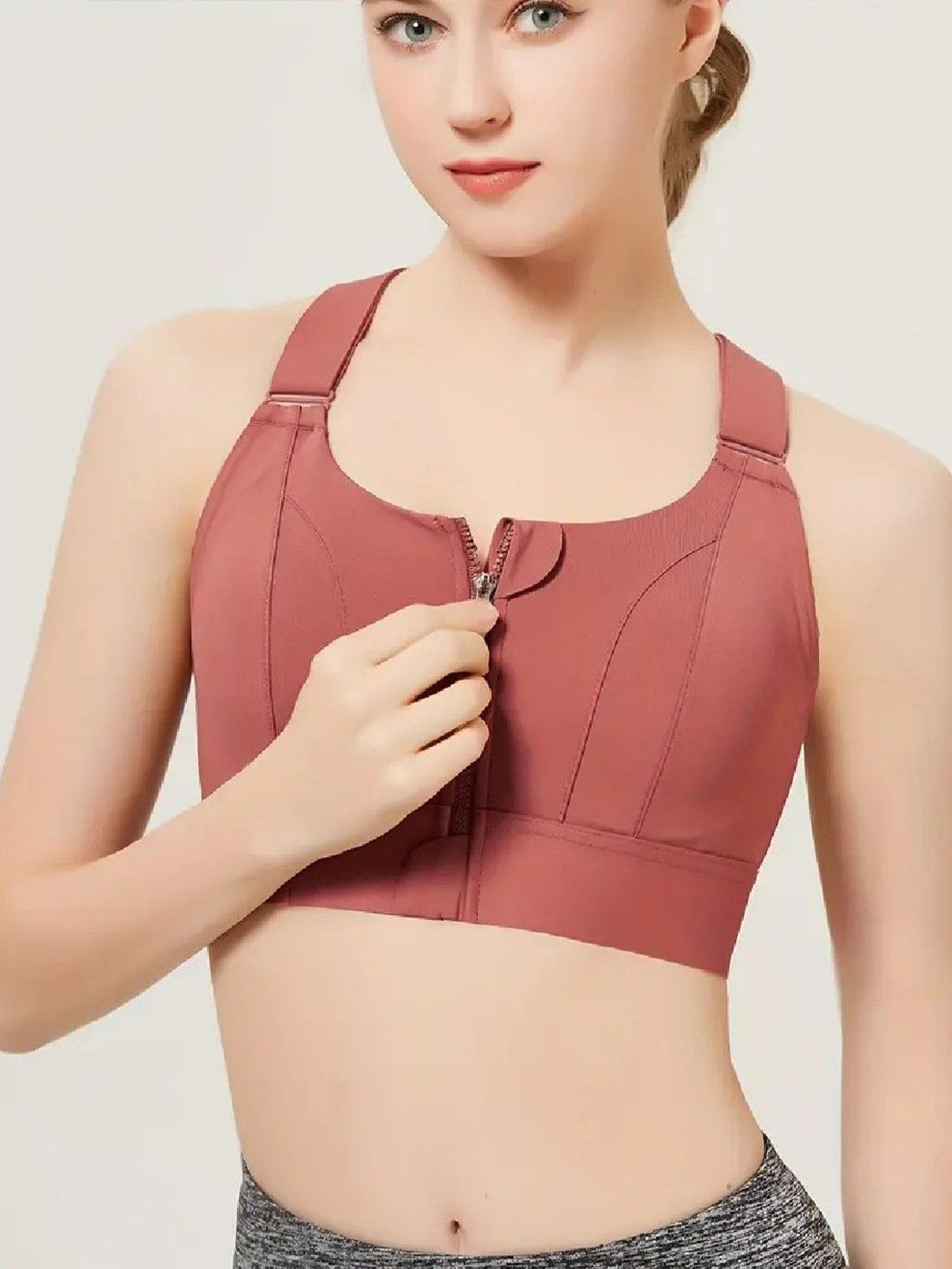 

Poftik Bra Full Coverage Lightly Padded, Pink