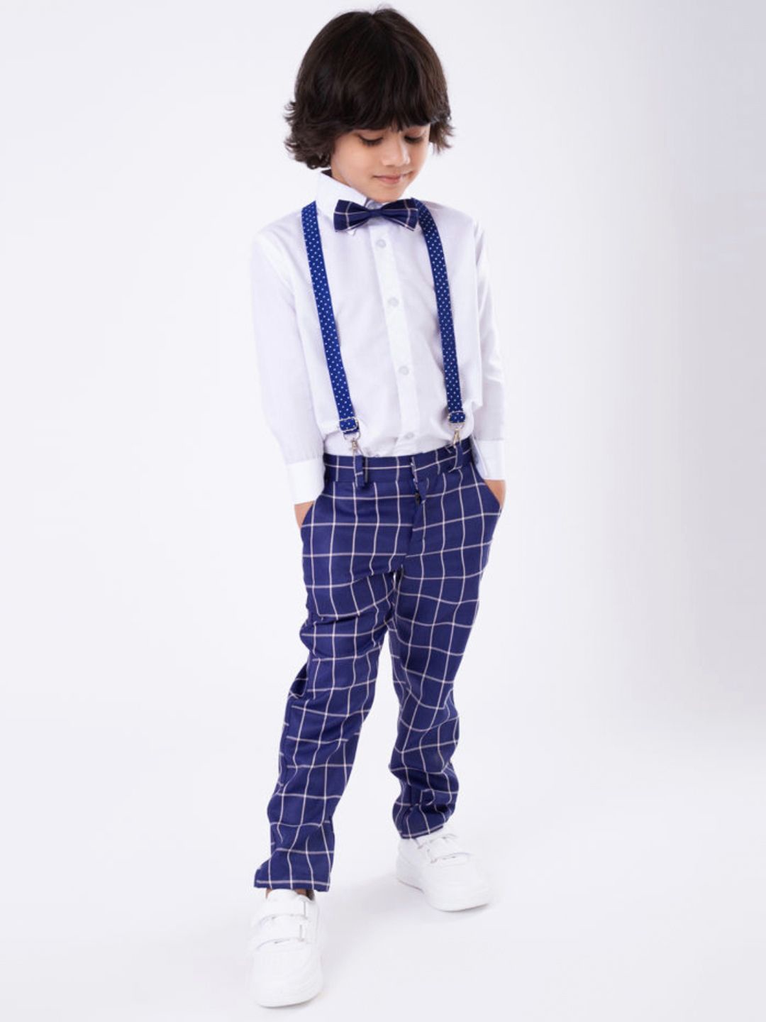 

Jeetethnics Boys Shirt with Trousers, Navy blue