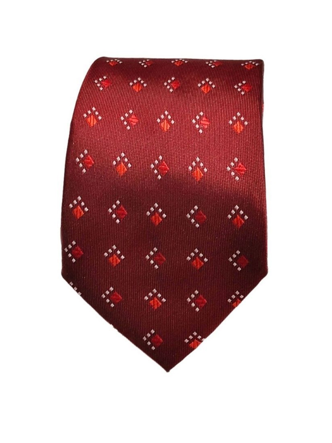 

Blacksmith Men Woven Design Broad Tie, Red