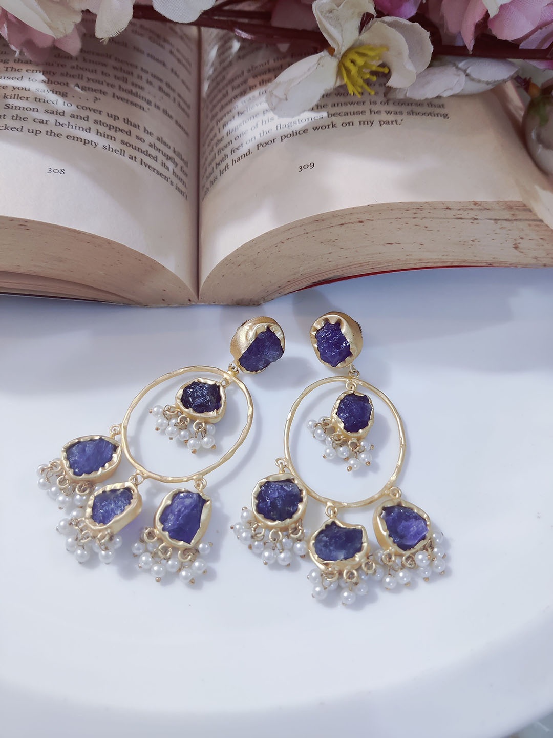 

STYLE DECO Contemporary Drop Earrings, Gold