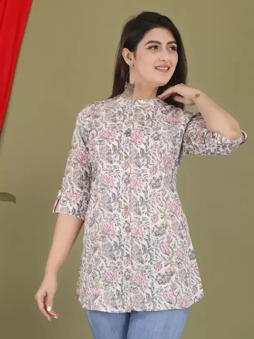 

Radhika Fashion Women Comfort Floral Opaque Printed Casual Shirt, Multi