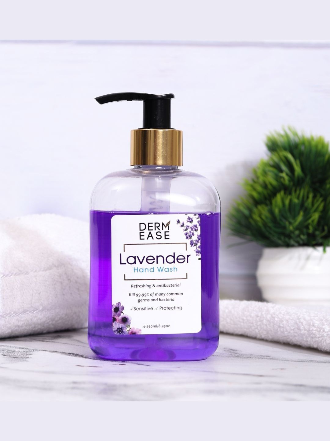 

DERMEASE Lavender Hand Wash -250 ml, Purple