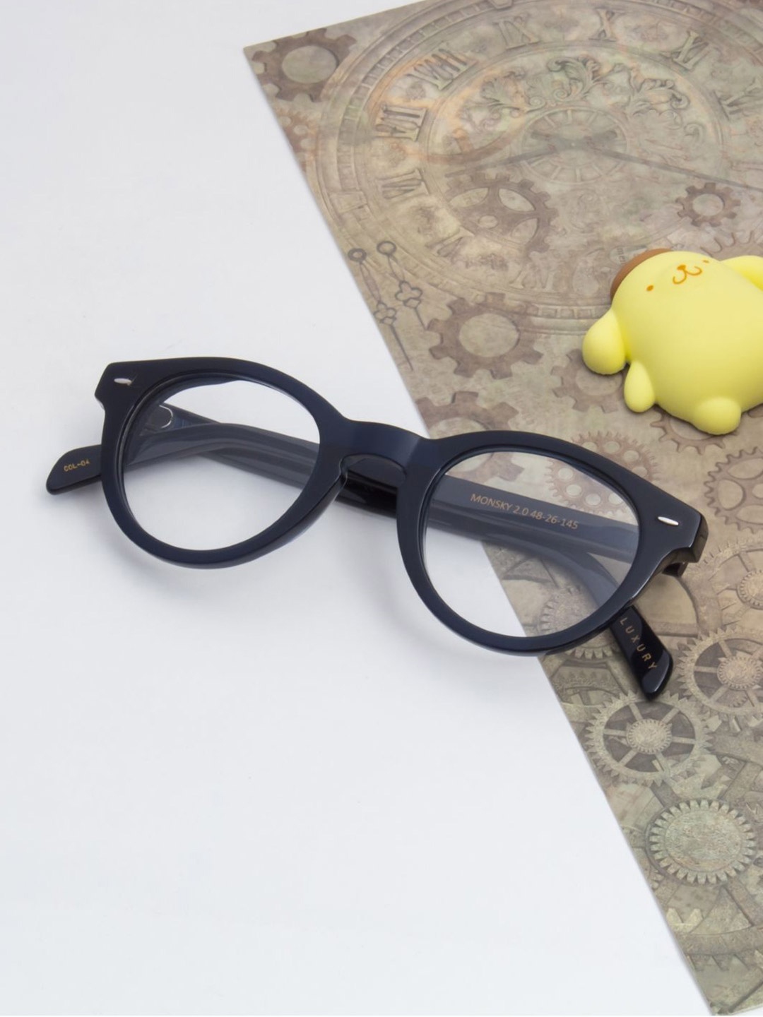 

Ted Smith Unisex Blue Round Premium Acetate Frames