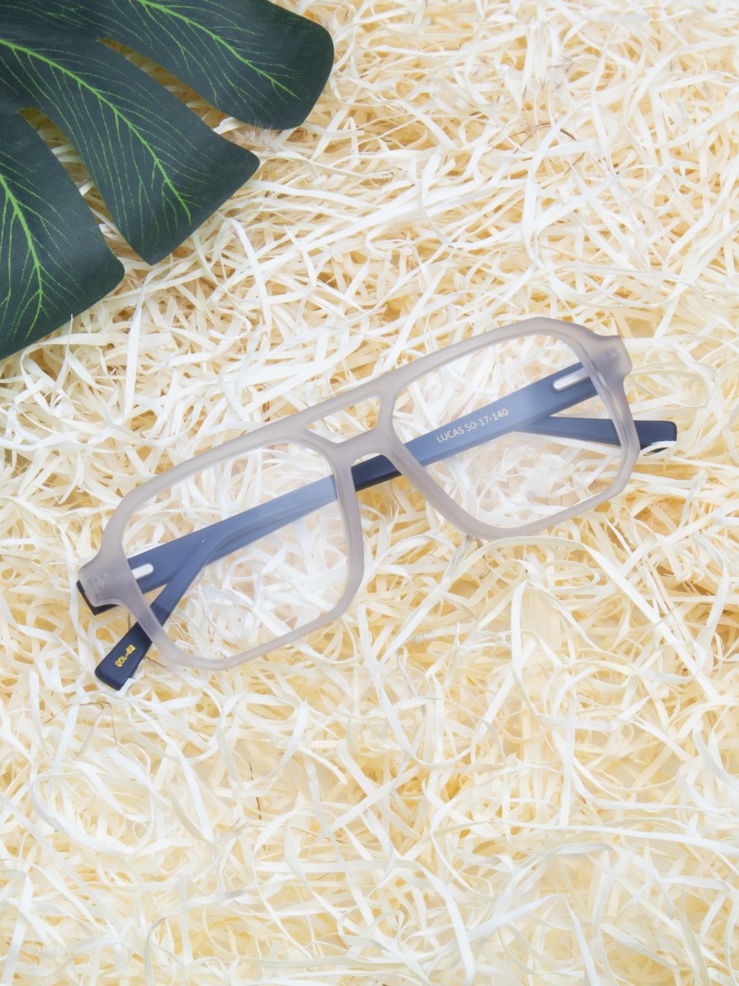 

Ted Smith Unisex White Aviator Premium Acetate Frames