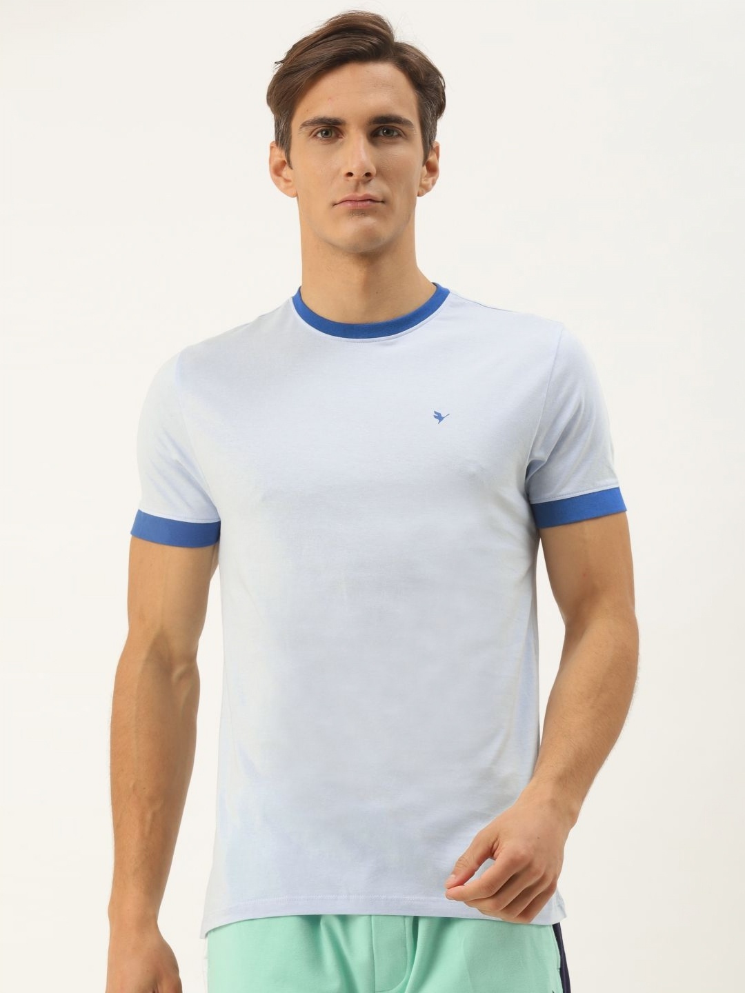 

AMSWAN Men T-shirt, Turquoise blue