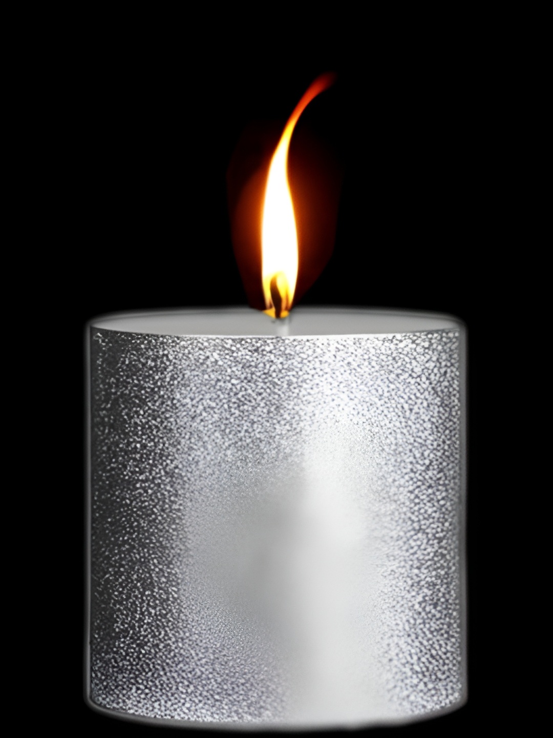 

atorakushon Silver-Toned 1 Pieces Scented Pillar Candle