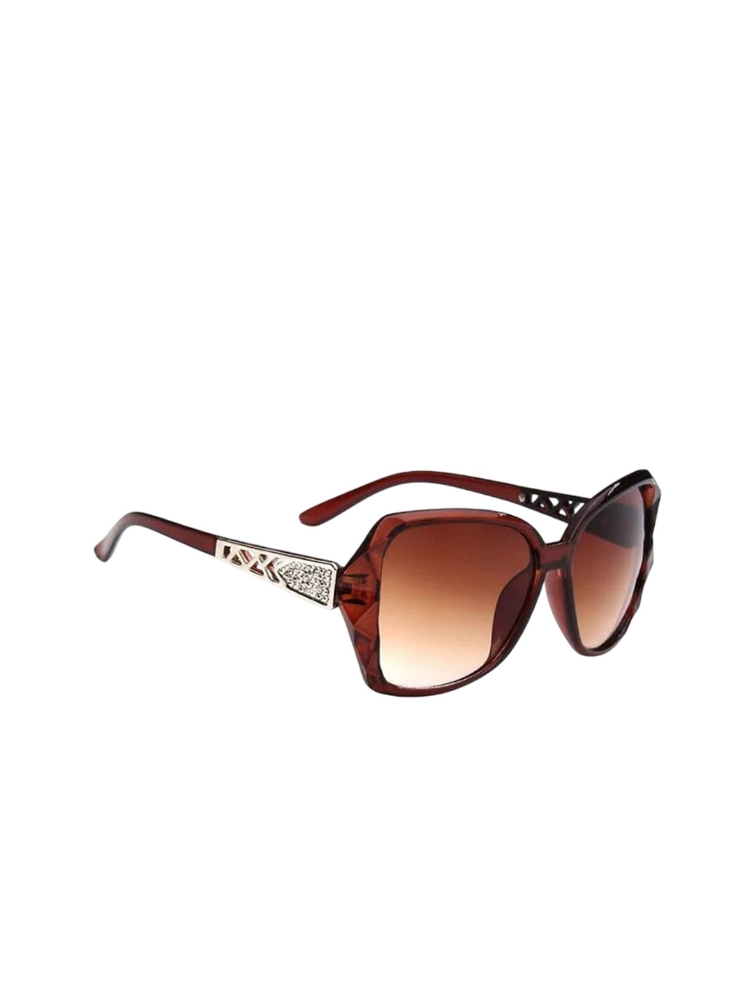 

Dervin Women Oversized Sunglasses With UV Protected Lens DRVN528, Brown