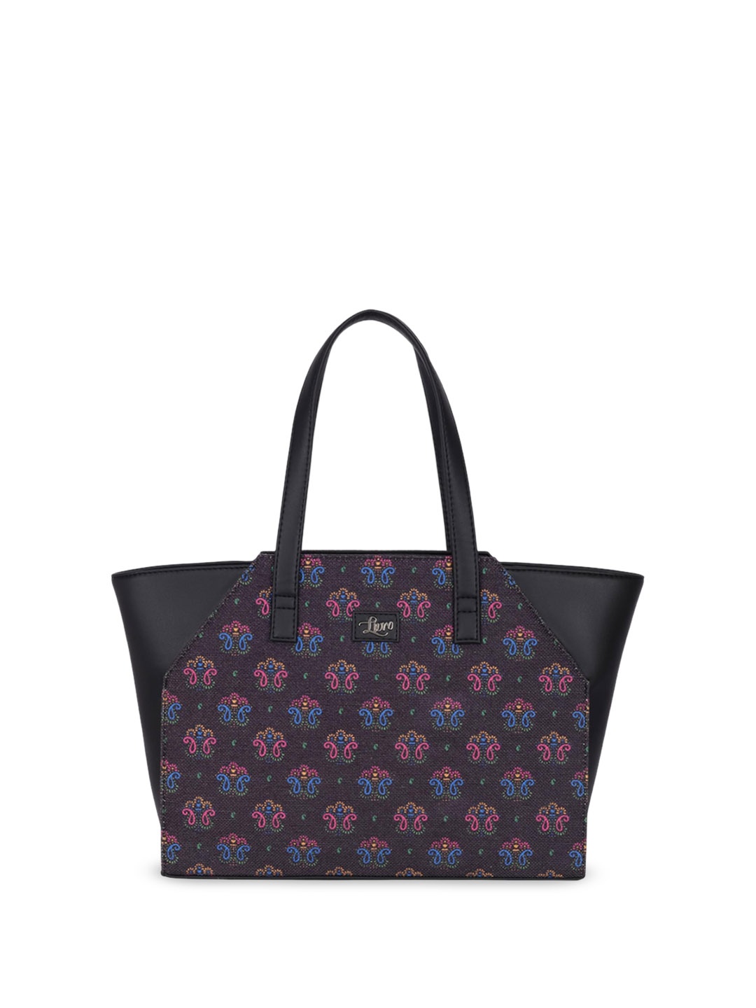

LIVRO Floral Shopper Tote Bag, Black