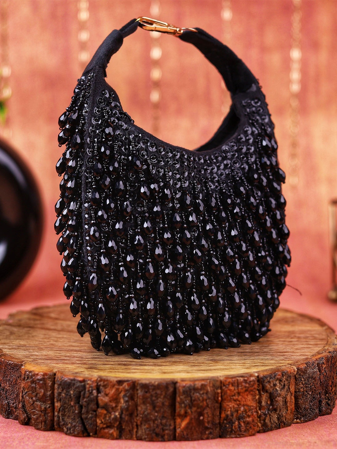 

sugarcrush Embellished Purse Clutch, Black