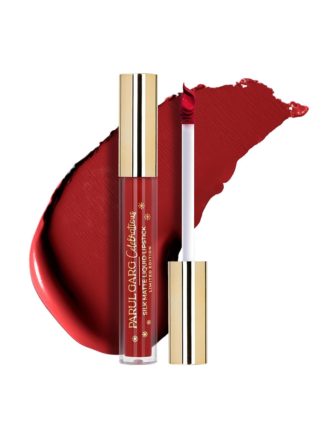 

Parul Garg Silk Matte Limited Edition Liquid Lipstick - 2.5 ml - Merry 24, Red