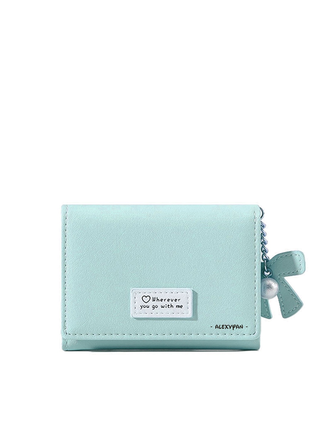 

Alexvyan Women PU Three Fold Wallet, Green