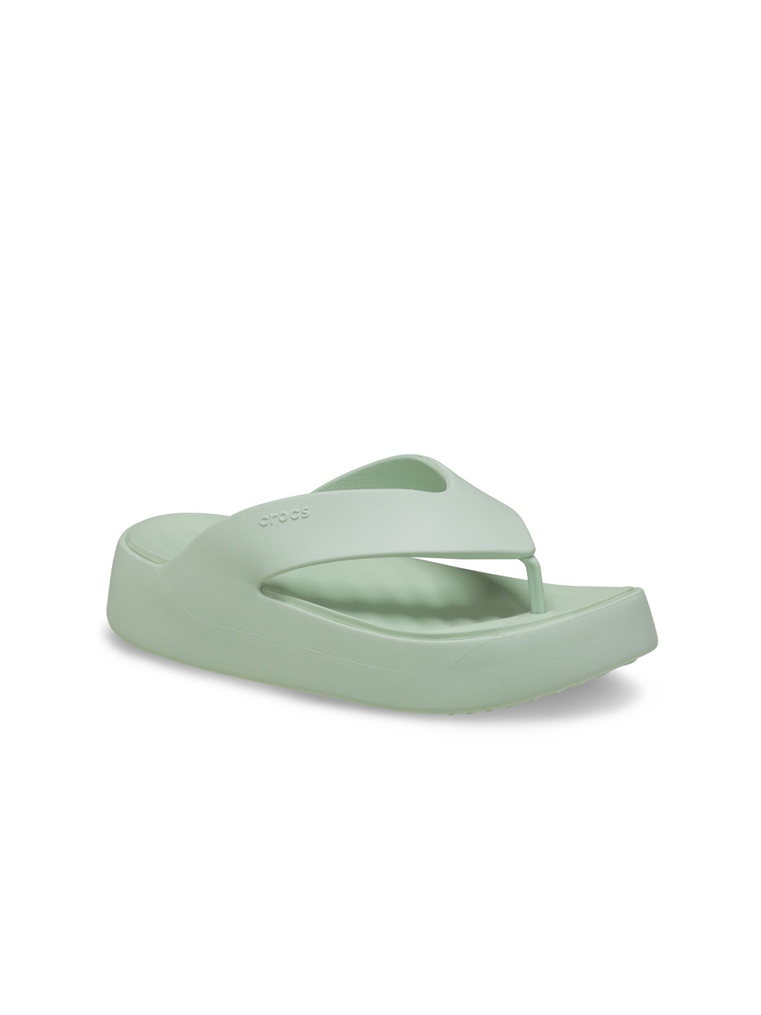 

Crocs Women Self Design Croslite Thong Flip-Flops, Green