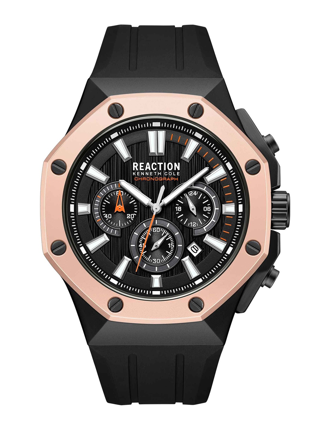 

REACTION KENNETH COLE Men Dial & Straps Analogue Watch KRWGO0069503, Black