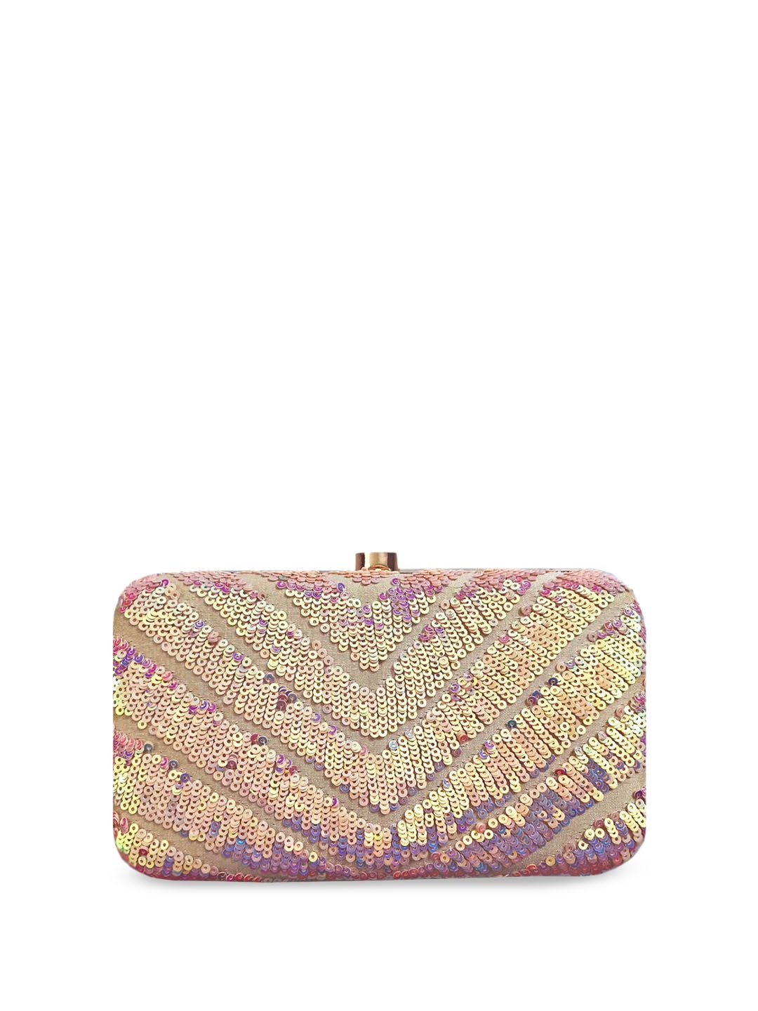 

A Clutch Story Embellished Swagger Sling Bag, Pink