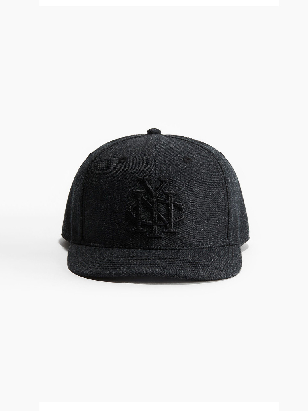 

H&M Embroidered-Motif Cap, Grey